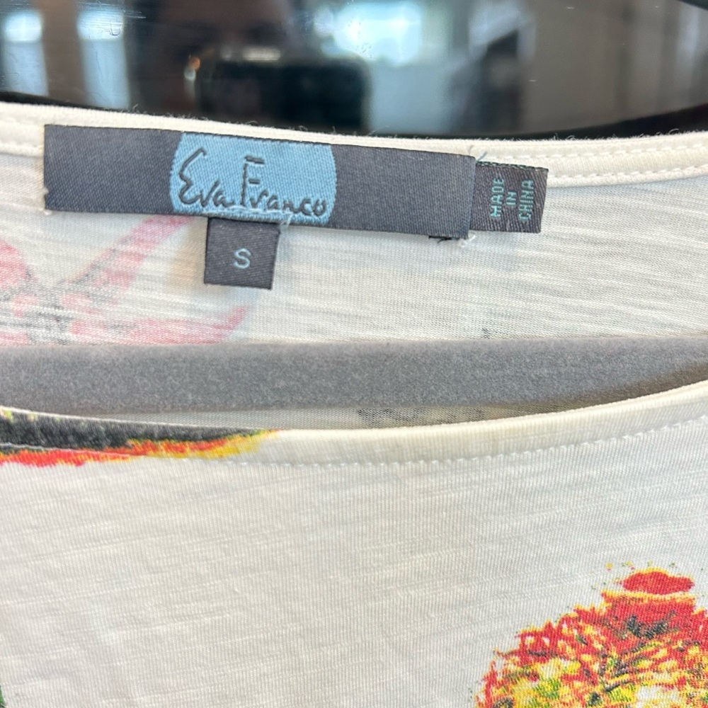 Eva Franco Floral Cactus Short Sleeve Tee - Multicolor - Picture 3 of 4